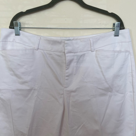 Dockers Ideal Fit Womens White Metro Capri Pants 16 Cotton Casual Stretchy Chic - Picture 2 of 16